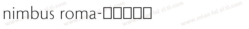 nimbus roma字体转换